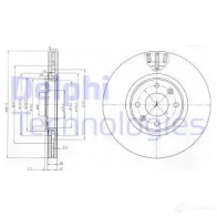 Тормозной диск DELPHI 8Z9AS FC BG4002 5012759385821 935176 - Изображение 7