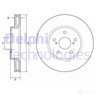 Тормозной диск DELPHI W8 28S Toyota Corolla (E210) 12 2018 – 2020 BG4952C