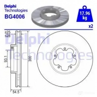 Тормозной диск DELPHI BG4006 5012759385869 Ford Transit GLS PQYB