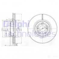 Тормозной диск DELPHI 5012759355046 BG3913 935087 CVPYL C