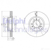 Тормозной диск DELPHI 5012759473764 N5ENZ I BG4339 935552
