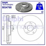 Тормозной диск DELPHI BG4768 935726 5012759972786 02Q VK5K