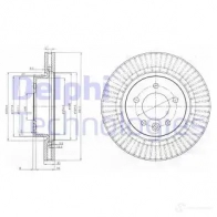 Тормозной диск DELPHI 5012759529751 PZ RBL1 BG9006C Land Rover Discovery