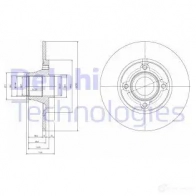 Тормозной диск DELPHI 5012759531945 U0 C87A BG9033RSC 935793