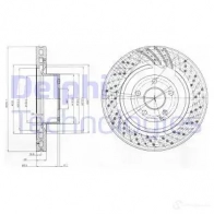 Тормозной диск DELPHI WUN59 X BG9754 5012759345207 935957