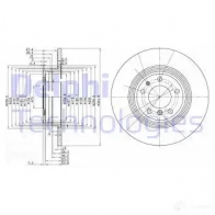 Тормозной диск DELPHI Bmw 8 BG2671 5012759426487 WLW9 PFL