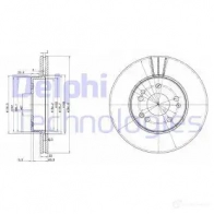 Тормозной диск DELPHI 934290 5012759426524 RMEM 6 BG2677