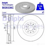 Тормозной диск DELPHI 65 FFQ 1437954935 BG9336C