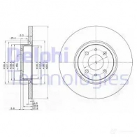 Тормозной диск DELPHI 2C XNID 934813 5012759159729 BG3600