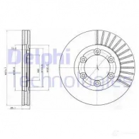 Тормозной диск DELPHI BG4105 C U0KU3 5012759416471 935283