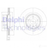 Тормозной диск DELPHI Audi A5 (8T) 1 2007 – 2017 K01 5Q BG4078 5012759416648