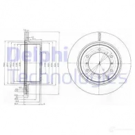 Тормозной диск DELPHI BG4014 935189 5012759385944 T HPT9
