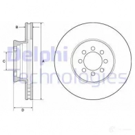 Тормозной диск DELPHI BG4679C Mercedes Vario 9Q SCWOO 5012759535875