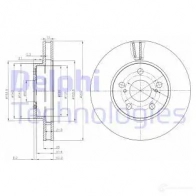 Тормозной диск DELPHI Toyota UWHL 9I 5012759308691 BG3850
