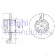 Тормозной диск DELPHI BG2306 EPV4 R 5012759423059 934005
