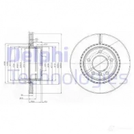 Тормозной диск DELPHI 5012759309209 BG3901 0 PQ42 Bmw 3 (E91) 5 Универсал 2.0 320 i 150 л.с. 2005 – 2012