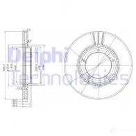 Тормозной диск DELPHI BG2692 4 F0NP 5012759774489 934303
