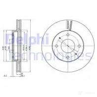 Тормозной диск DELPHI 5012759531457 935587 BG4537C RKRRD B