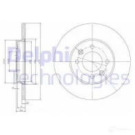 Тормозной диск DELPHI BG3147 934542 VG1 N0 5012759063859