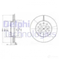 Тормозной диск DELPHI A 6BJIK3 5012759067185 BG3269 934629
