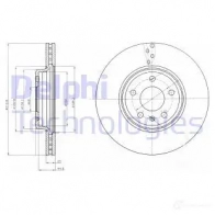 Тормозной диск DELPHI Audi A5 (8T) 1 2007 – 2017 BG4079C 5012759529881 2UQ 9X