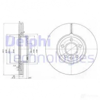 Тормозной диск DELPHI Ford Galaxy EM9 G0 5012759285022 BG3719