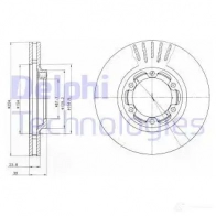 Тормозной диск DELPHI Mitsubishi L200 DHU3 ED BG4106 5012759416501