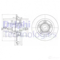 Тормозной диск DELPHI NVUI CG 934506 BG3086 5012759063248