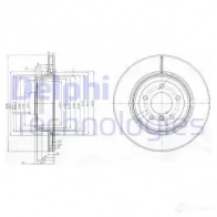 Тормозной диск DELPHI BG3961 UJ0 T3 5012759360606 935132