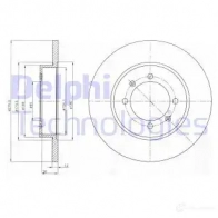 Тормозной диск DELPHI 935589 BG4538C 5012759531464 N9 2ZI6O