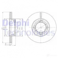 Тормозной диск DELPHI BG3220 4O OATT 934586 5012759066744