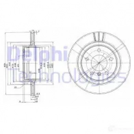 Тормозной диск DELPHI 35 7CB30 Bmw 3 BG3530 5012759152614