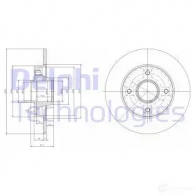 Тормозной диск DELPHI 5012759533406 Z3P 20E7 Peugeot 307 1 (3A, H, E, PF2) 2000 – 2011 BG9021RSC