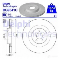 Тормозной диск DELPHI BG9341C Ford Focus 3 (CB8, C346) 2010 – 2018 0B9W3 GA