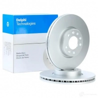 Тормозной диск DELPHI BG4805C F5JT7Z 4 1211320299 5012759982952 - Изображение 2