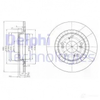 Тормозной диск DELPHI BG3795 RPE2 O 5012759280928 934967