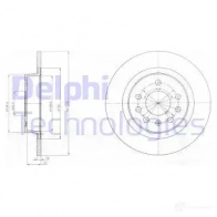 Тормозной диск DELPHI 5012759459515 Opel GV VM7 BG4300