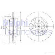 Тормозной диск DELPHI 5012759533635 935126 68ZR 1 BG3954C - Изображение 5