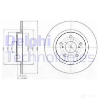 Тормозной диск DELPHI UFGI2 K4 BG4200 Toyota 5012759439890