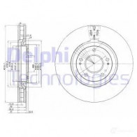 Тормозной диск DELPHI Mitsubishi BG3988 ON L79 5012759370285