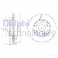 Тормозной диск DELPHI BG3845 5012759308646 Z AJ5AE 935016