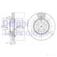 Тормозной диск DELPHI G1 Y0M13 BG9514C Volvo S60 5012759530153