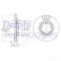 Тормозной диск DELPHI 5012759159637 BG3590 934803 UMM7I 3U