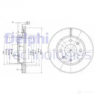 Тормозной диск DELPHI BG2292 933999 5012759422915 MB 972