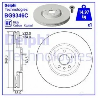 Тормозной диск DELPHI B9M QB 935922 bg9151