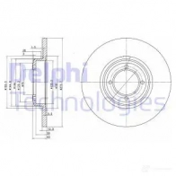 Тормозной диск DELPHI 933881 K PXXU2 BG2114 5012759421130