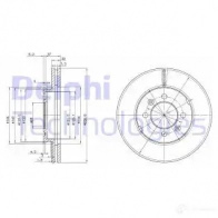 Тормозной диск DELPHI BG2290 5012759422892 Y AUW9Y 933997