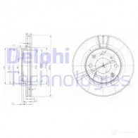 Тормозной диск DELPHI 934966 BG3794 36F V7 5012759280911