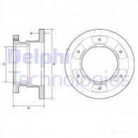 Тормозной диск DELPHI 5012759989456 1211321539 BG9201 0 LM7MWC