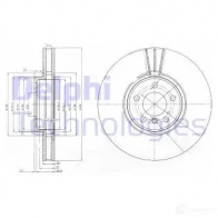Тормозной диск DELPHI BG9004 WO73HR P 5012759386378 935749